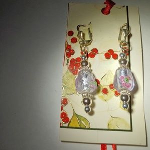 Handmade earrings with ❤